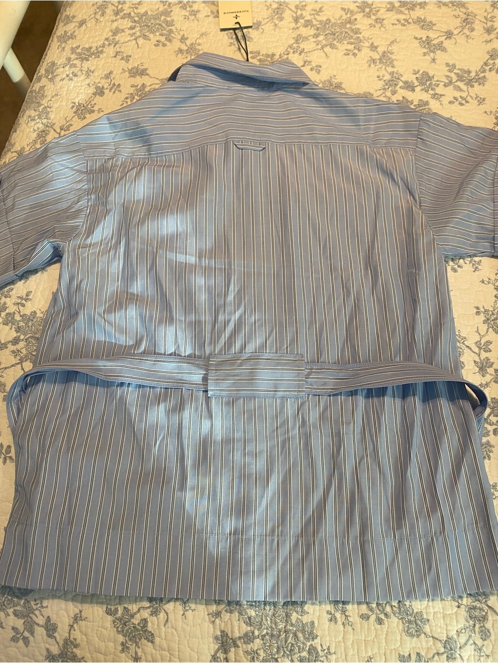Tuckernuck Ava Jacket and Matching Evelyn Skirt Cornflower Blue Striped Size S - Picture 7 of 12